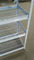 5 Multi Level White Light Duty Shelving Slotted - Angle Rack In Wire Mesh Deck