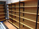 Metal Frame Wood Board Light Duty Shelving / Display Racks For Grocery Stores