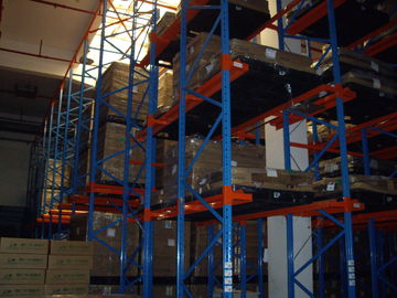 one access aisle Drive in industrial pallet racks for warehouse storage , 1500KG
