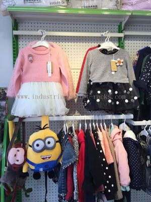 شراء الجدار الجانب الملابس رفوف العرض معدن أبيض اللون لمتاجر التجزئة تصنيع عبر الإنترنت