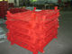 الايبوكسي مسحوق الطلاء اللوحة الأحمر سلك شبكة حاوية الوزن الثقيل 2000lbs محملة